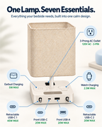 FlexTurtle Calm 7-in-1 Bedside Charging Station Lamp