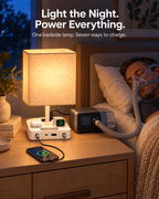 FlexTurtle Calm 7-in-1 Bedside Charging Station Lamp