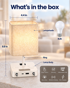 FlexTurtle Calm 7-in-1 Bedside Charging Station Lamp
