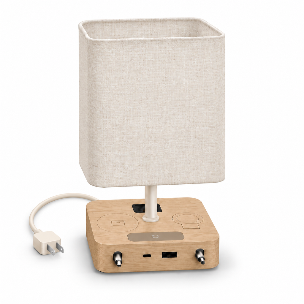 FlexTurtle Calm 7-in-1 Bedside Charging Station Lamp