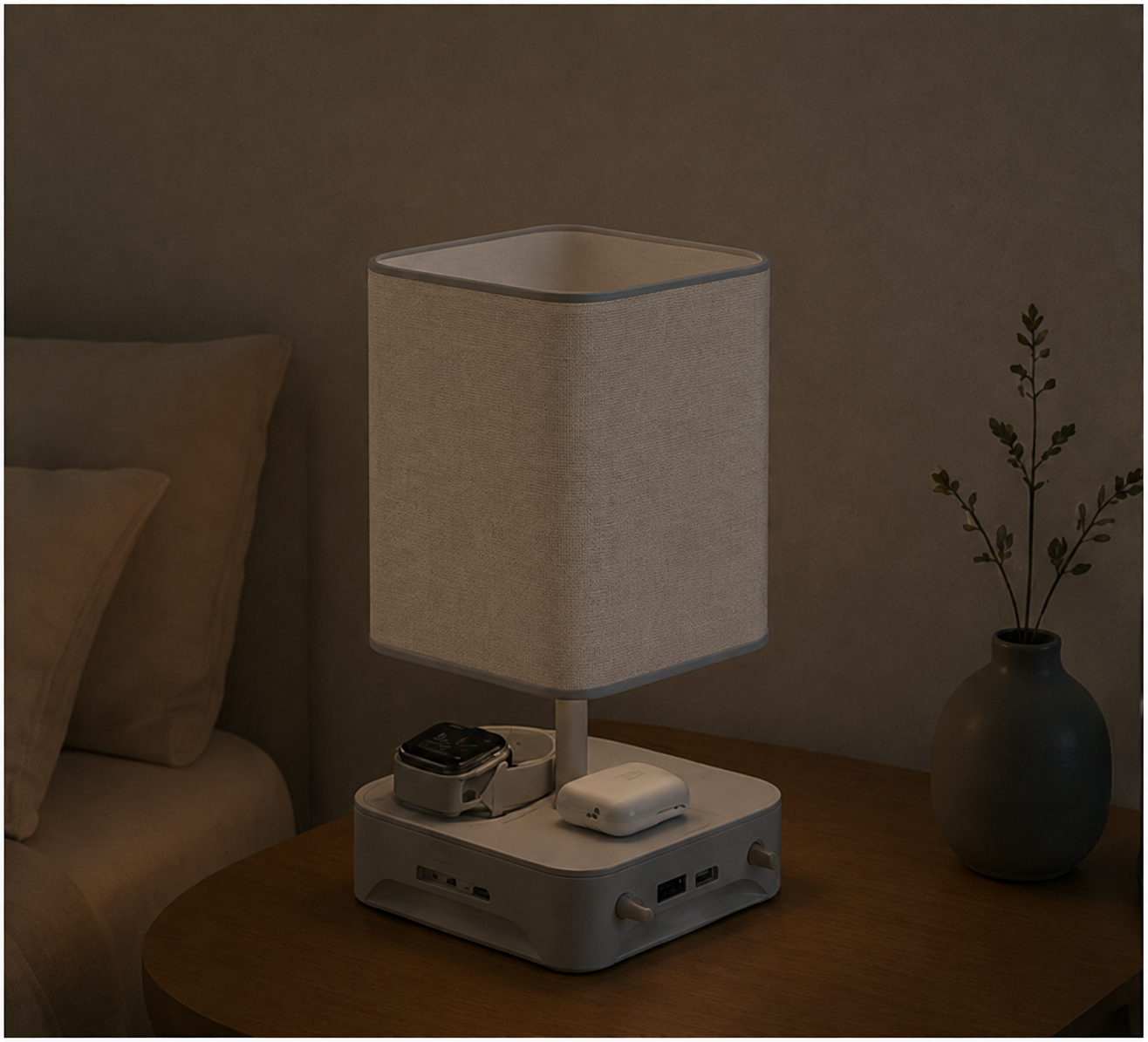 FlexTurtle bedside lamp with touch brightness control